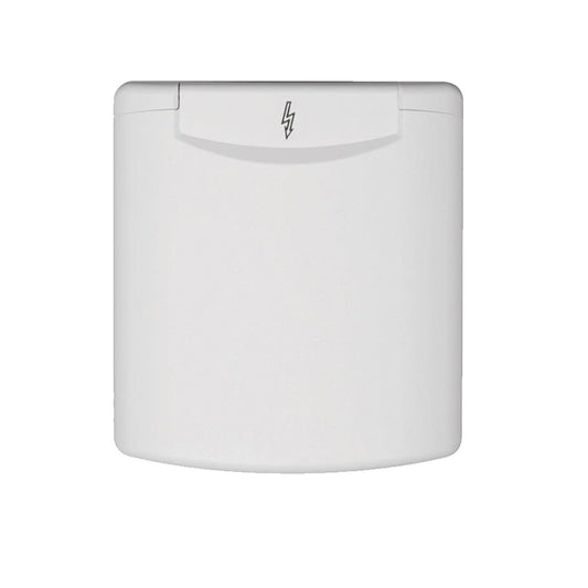 Fawo White 240v Mains Inlet with Magnetic Flap