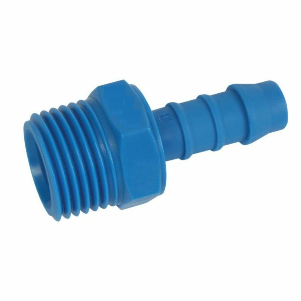 1/2" BSP Male to 3/8" (10mm) Male Barbed Hose Tail