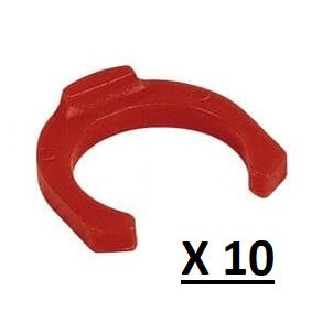 12mm Red Locking Clips (Hot Water)
