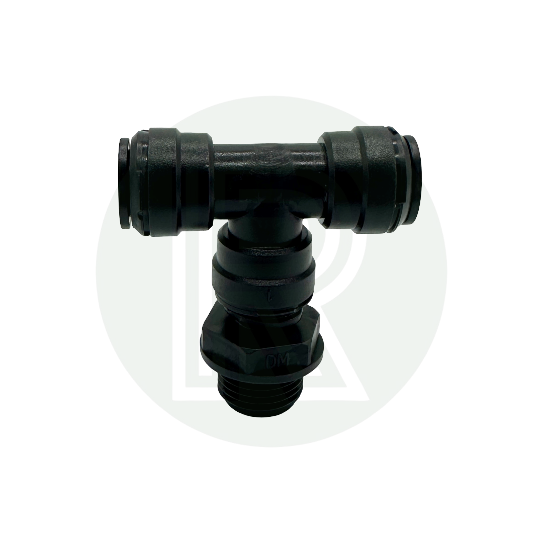 12mm Female Swivel Tee to 1/2" BSPP Male (Parallel) Adaptor