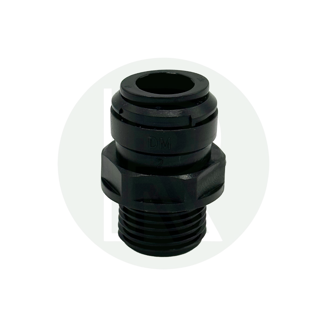 12mm Female to 1/2" BSPP (Parallel) Male straight adaptor