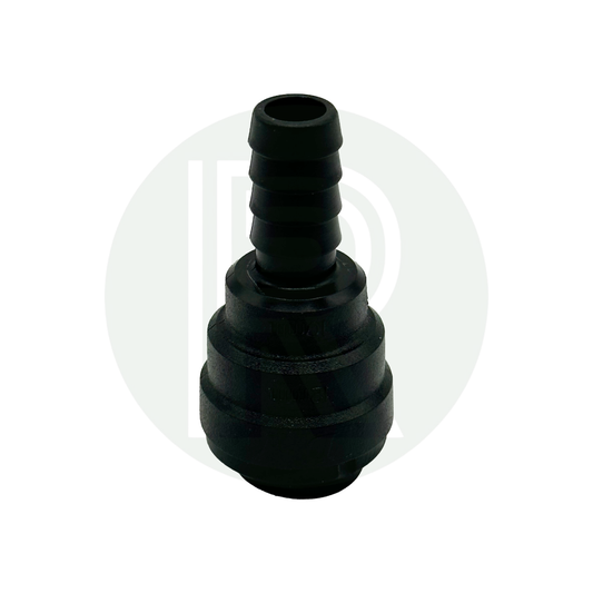 12mm Pushfit Female to 3/8" Male Barb Adaptor