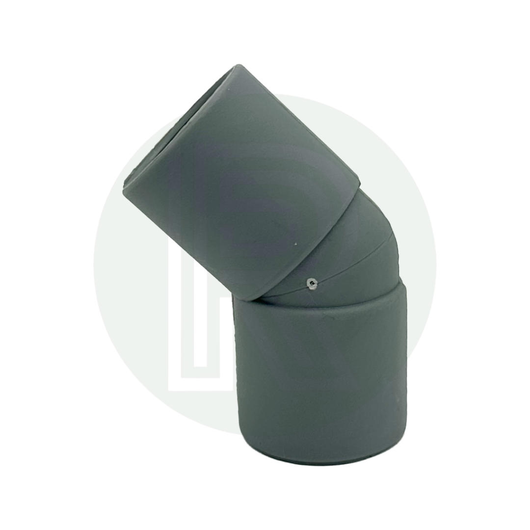28mm Push Fit Grey 135 Degree Waste Pipe Connector