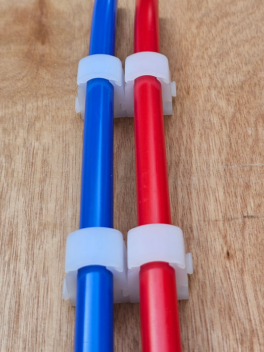 12mm Pipe Retainer Clips For John Guest Pipe - White