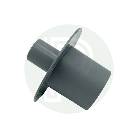 Grey 28mm push fit floor connector for secure waste pipe installations through vehicle floors28mm-grey-floor-waste-pipe-connector