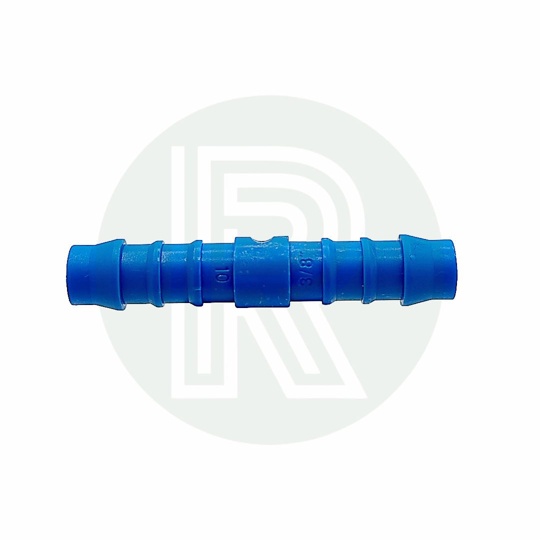 3/8 inch straight hose connector with equal hose tails for fresh water and plumbing applications