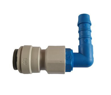 John Guest Speedfit 12mm Female to 1/2" (12mm) Male Barb Angled Adaptor