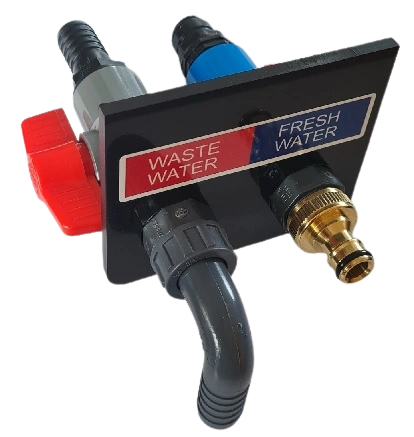 Sill Mounted Double Water Inlet/Outlet 12mm Pushfit Inlet Connection