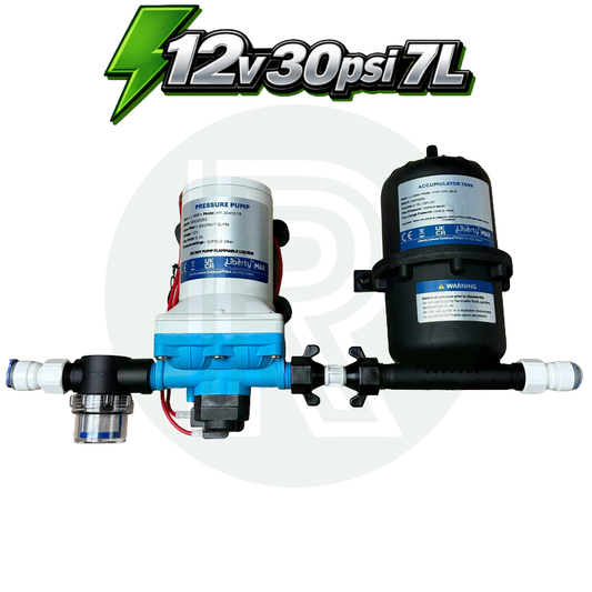 12v DC 30psi 7L Liberty Max Water Pump + Accumulator + Fittings + Filter