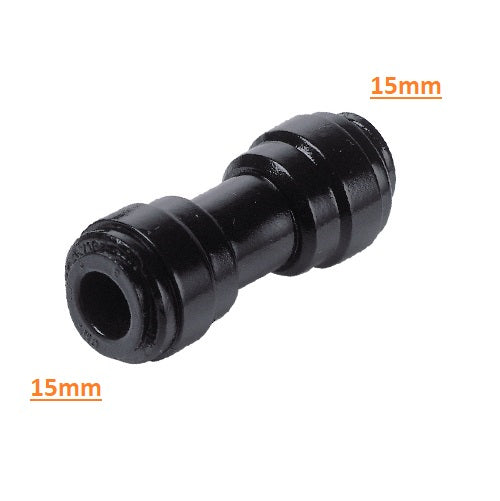 15mm Pushfit Straight Connector