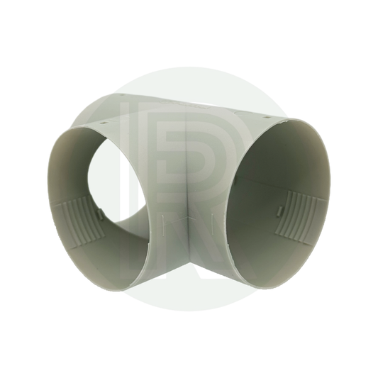 Truma ducting T piece showing three 65mm connection ends