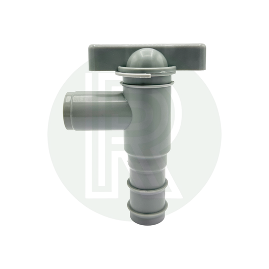 28.5mm Waste Water Drainage Tap/Outlet Grey