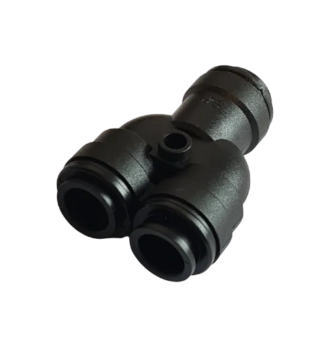 John Guest Speedfit Push Fit 12mm Inline Y Piece - Black RM2312E