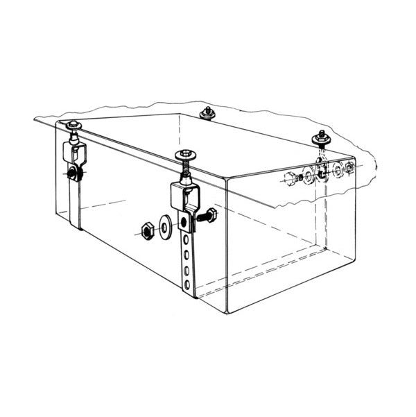 60ltr Opaque Flat Water Tank