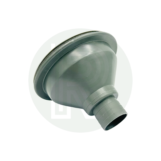 3½" (90mm) - 28mm ID Push Fit Grey Straight Sink Waste Fitting - With Strainer