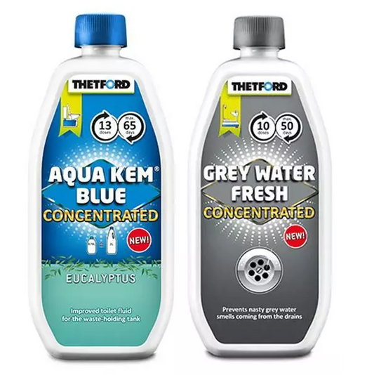 Thetford Aqua Kem Blue & Grey Water Tank Fresh Duo Pack