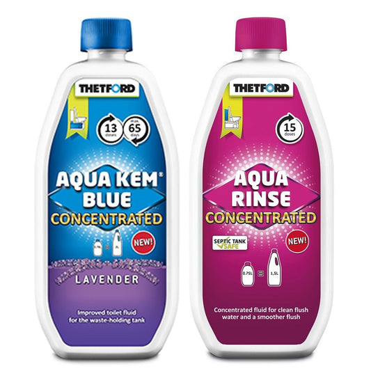 Thetford Aqua Kem Blue & Pink duo pack for motorhome toilets