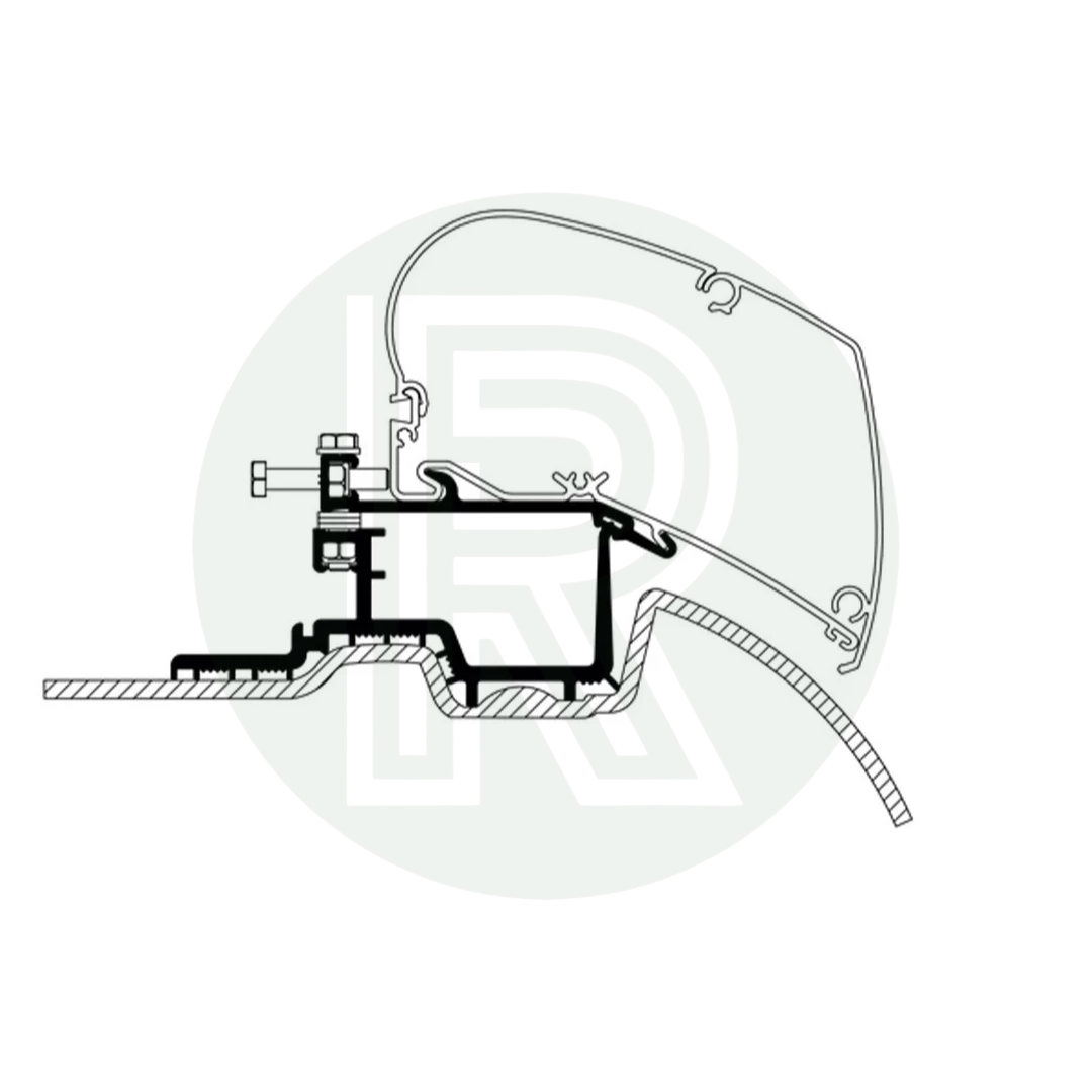 Thule Omnistor 6300 4.00m White Awning Pack+Adapter for Peugeot Boxer L4H2 2006+