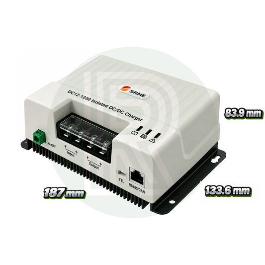 SRNE 30A DC-DC Leisure Battery Charger With Bluetooth