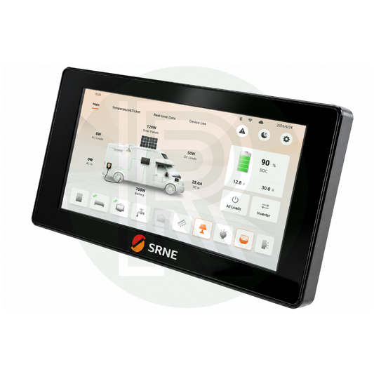 SRNE Starter Kit – 7" Touchscreen, Data Management, Smart Battery Shunt