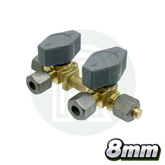 2 way 8mm Truma VK Gas Manifold