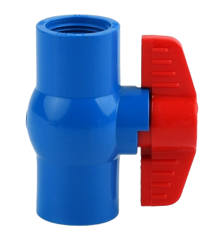 1" BSP PVC Isolation Ball Valve Blue
