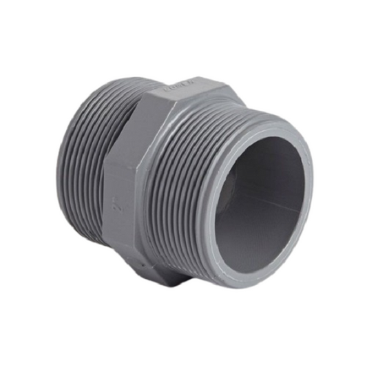 1" BSP PVC Threaded Nipple