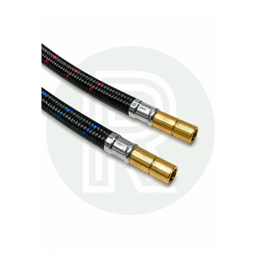 Caraflo Flexi Tap Hose Tails showing 12mm Male Pushfit ends