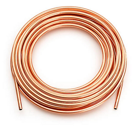 10mtr Coil of 8mm OD Copper Pipe