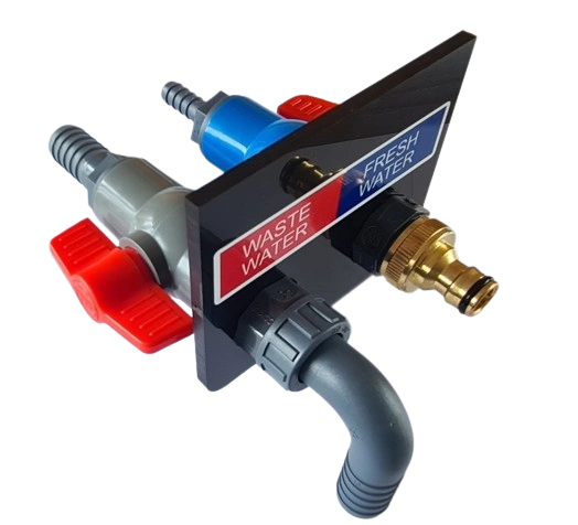 Sill Mounted Double Water Inlet/Outlet Barbed Inlet Connection