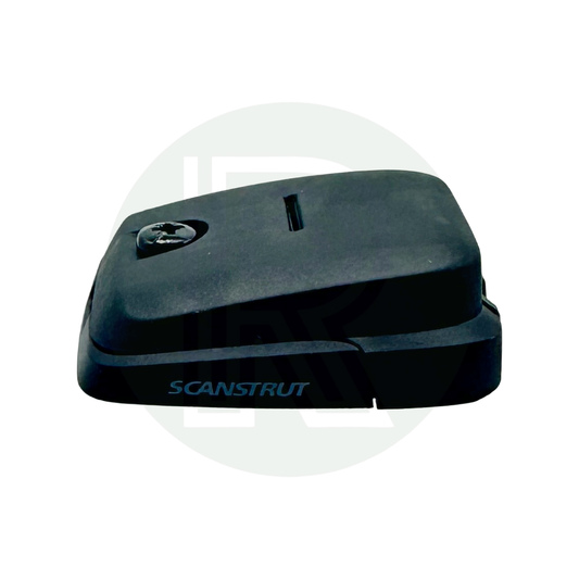 Side view of Scanstrut double cable seal housing with low-profile waterproof design.