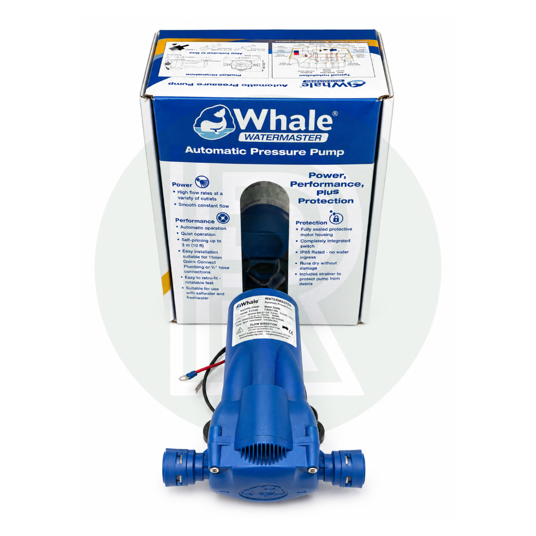 Whale Watermaster 12V automatic pressure water pump 8L/min 30 PSI with retail box