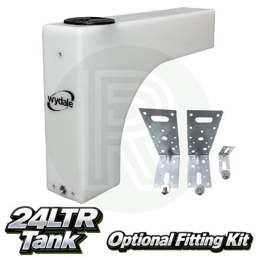 Wydale 24 litre opaque wheel arch water tank with optional steel mounting bracket fitting kit