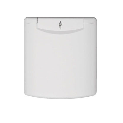 Fawo White 240v Mains Inlet with Magnetic Flap