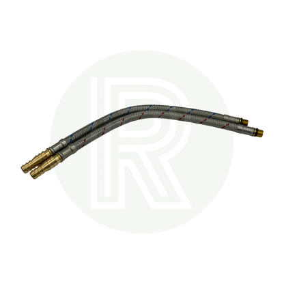 Pair of 300mm Flexible Tap Connectors for 12mm 1/2" ID Flexible Hose/Pipe