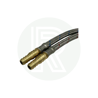 Pair of 300mm Flexible Tap Connectors for 12mm 1/2" ID Flexible Hose/Pipe