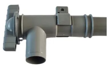 28mm Drainage / Drain Tap (With Brackets) Grey - Waste Water