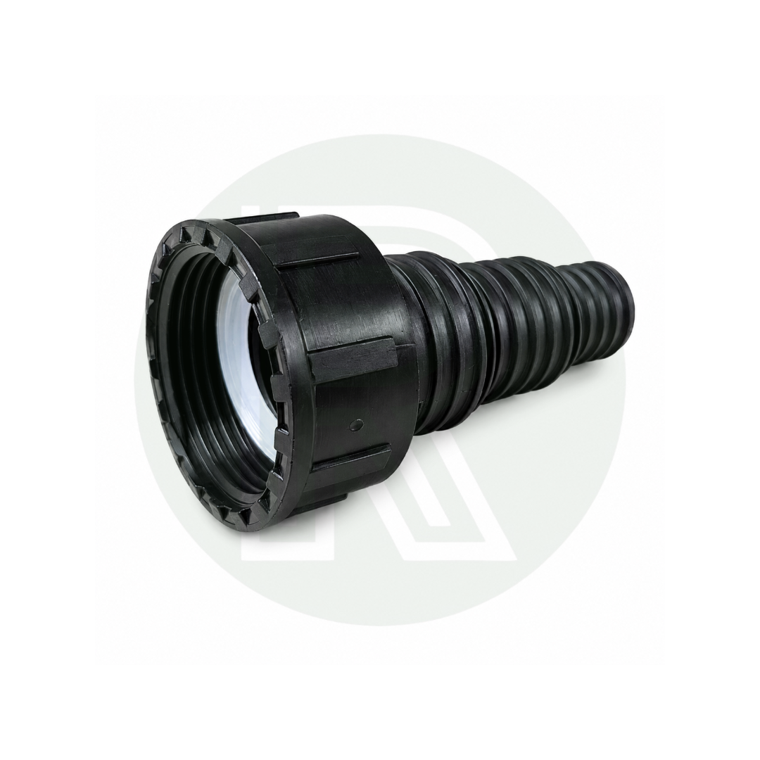 1 1/4 inch BSP female stepped hose tail connector for caravan and motorhome water tanks