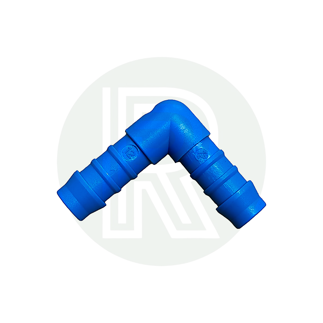 1/2 inch 90 degree elbow hose connector for joining flexible water hoses in caravan motorhome and campervan plumbing systems