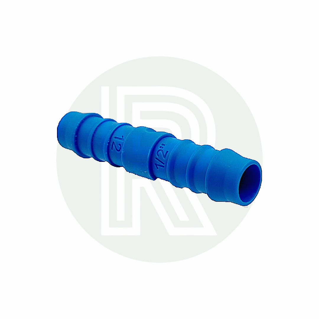 1/2 inch equal straight hose connector for joining two 1/2 inch flexible water hoses in caravan motorhome and campervan plumbing systems