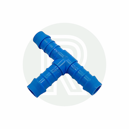 1/2 inch equal T hose connector for joining three 1/2 inch flexible water hoses in caravan motorhome and campervan plumbing systems