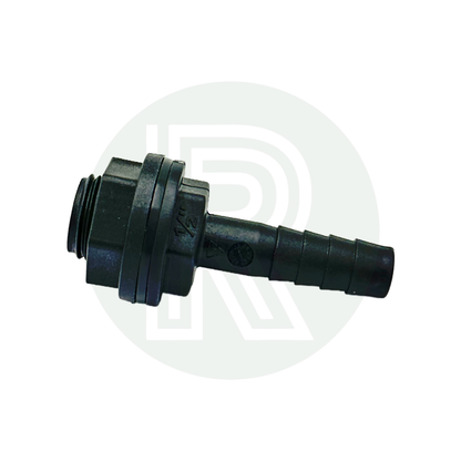 1/2 inch BSP 12mm hose tail water tank outlet straight connector fitting
