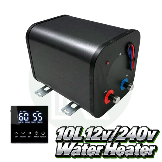 10L 12V & 240V Water Heater with LCD Display