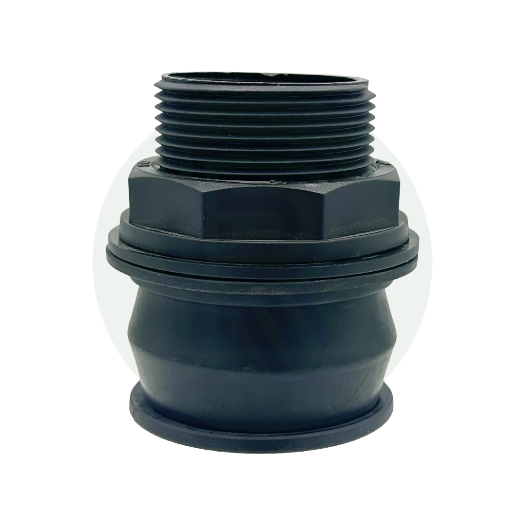 1 1/2 inch male threaded Kwiq tank connector bulkhead fitting for water tanks