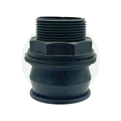 1 1/2 inch male threaded Kwiq tank connector bulkhead fitting for water tanks