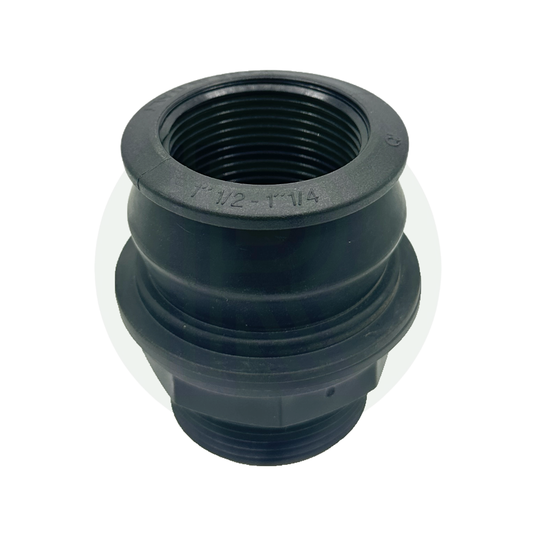 1 1/2 inch Kwiq tank fitting heavy duty plastic bulkhead connector for water storage tanks