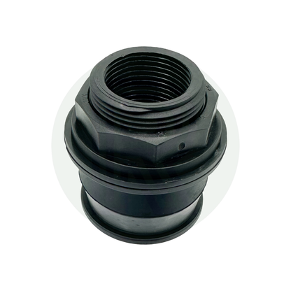 1 1/4 inch female threaded Kwiq bulkhead fitting water tank connector heavy duty plastic