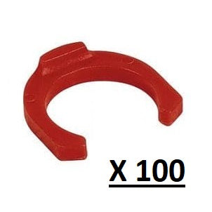 12mm Red Locking Clips (Hot Water)