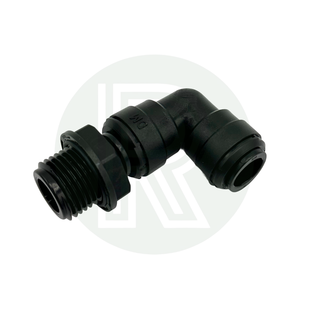 12mm Female Swivel Elbow to 1/2" BSPP Male (Parallel) Adaptor