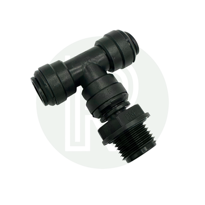 12mm Female Swivel Tee to 1/2" BSPP Male (Parallel) Adaptor